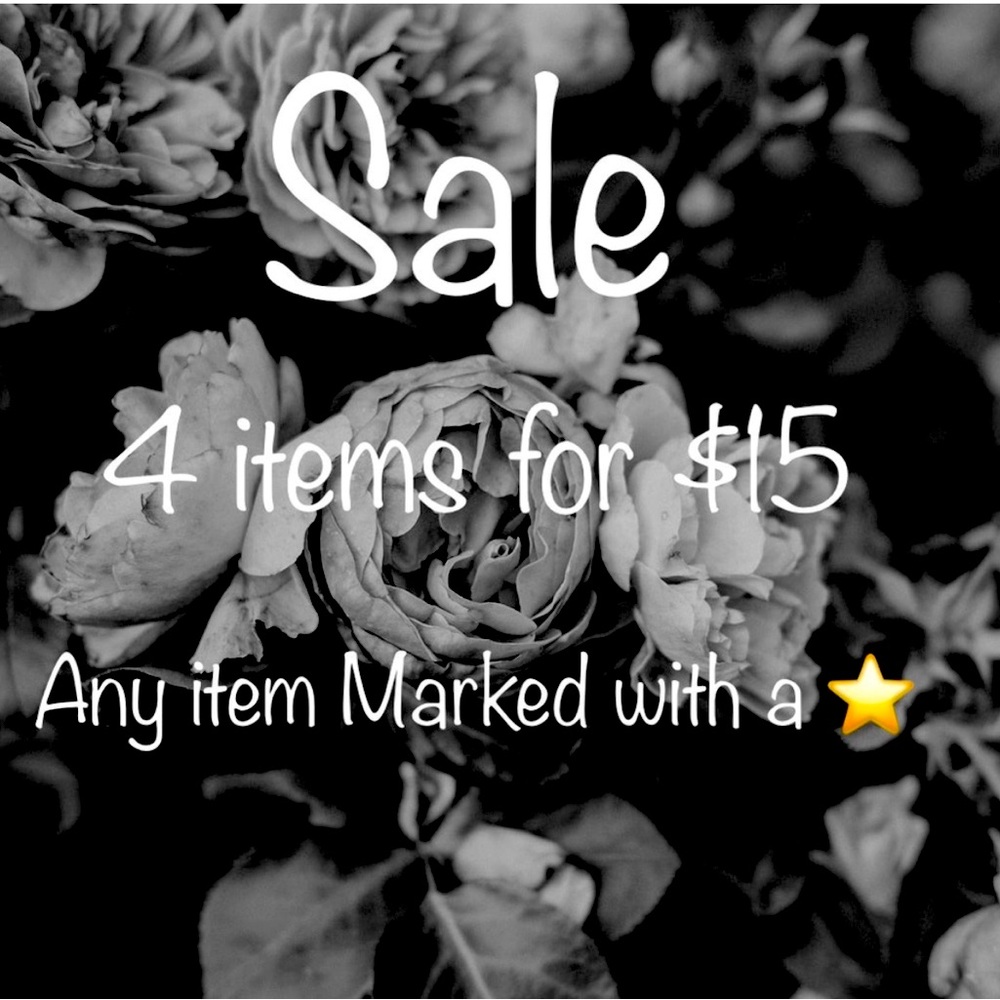 4 for $15 items market ⭐️